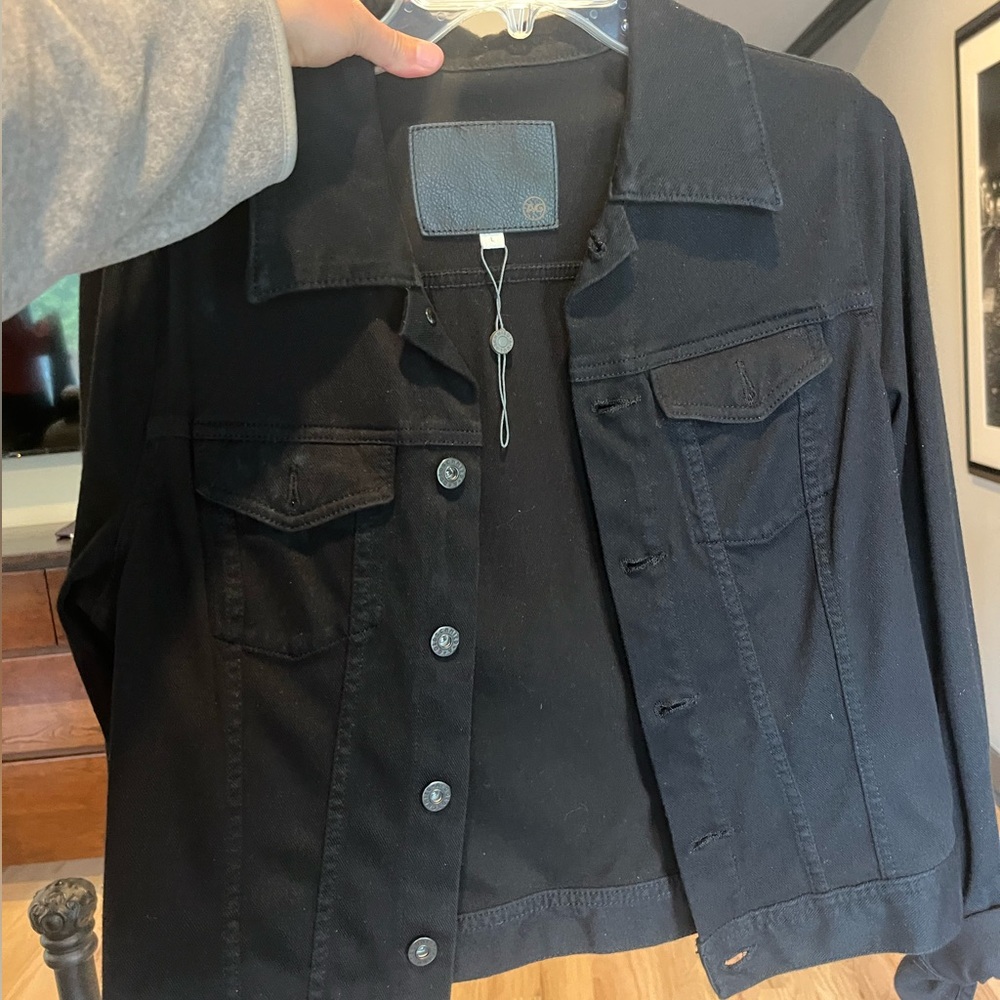 AG black denim jacket